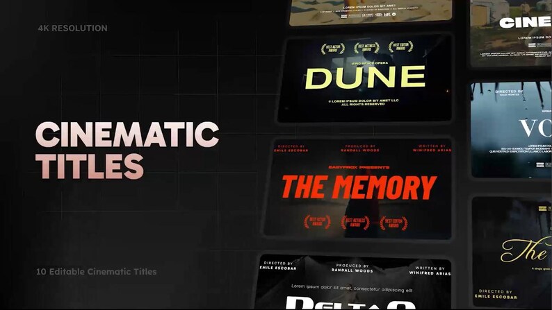 معاينة Cinematic Titles